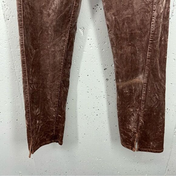 Paige Women’s size 25 Warm Suede Velvet High Waist Ankle Stretch Pants - Picture 4 of 15